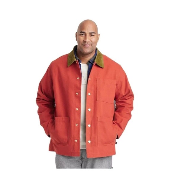 Houston White Other - Houston White Utility Jacket Men's XL Corduroy Collar Barn Coat Chore Jacket